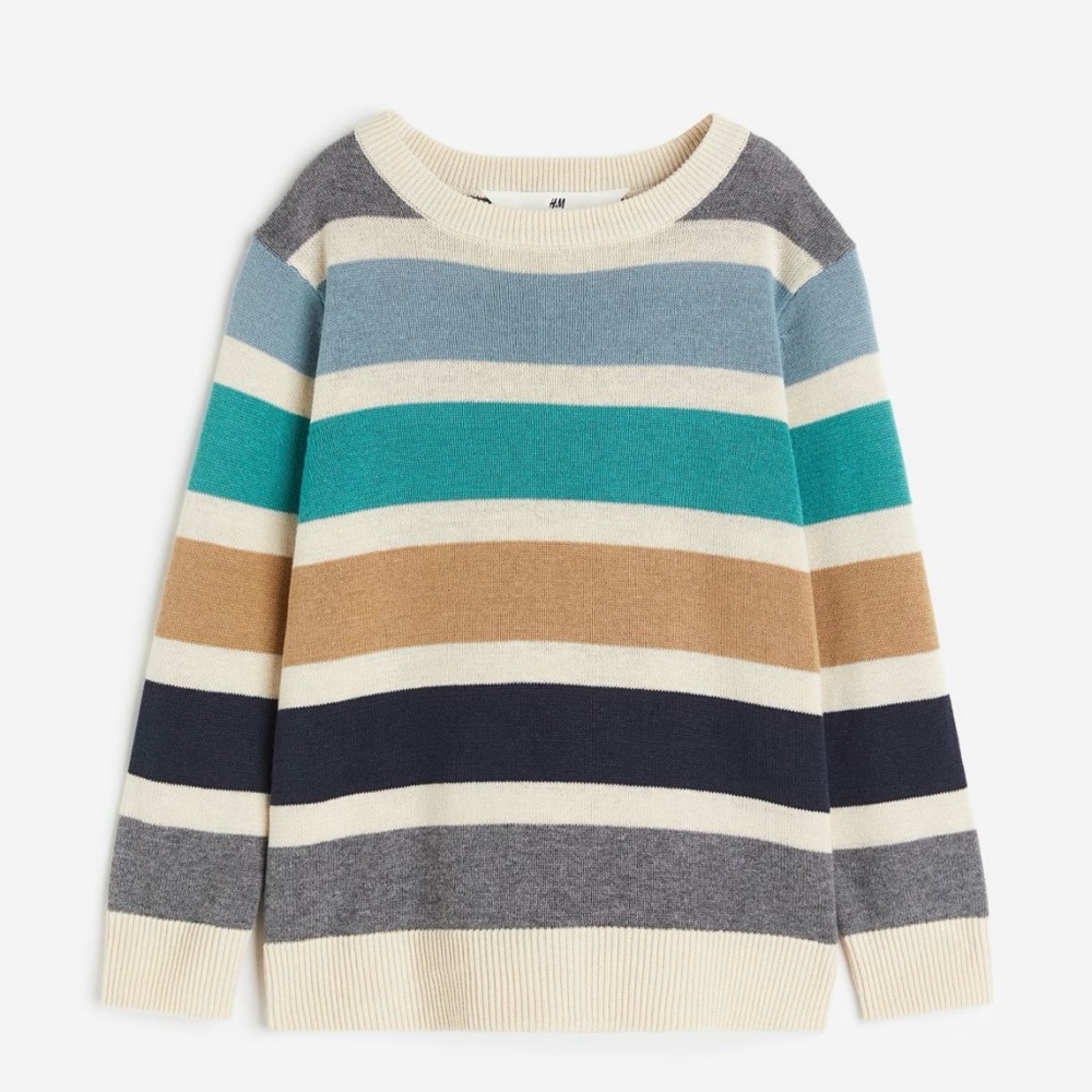 H&M JACQUARD-KNIT COTTON SWEATER